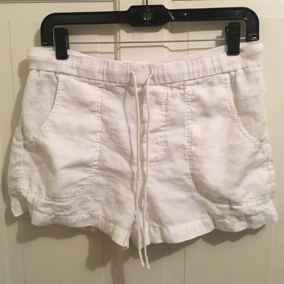 Vince Pants - Vince White Linen Shorts (Size M)